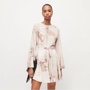 AllSaints Cassandra Ume Floral Mini Dress – Size 16